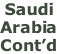 Saudi  Arabia Cont’d